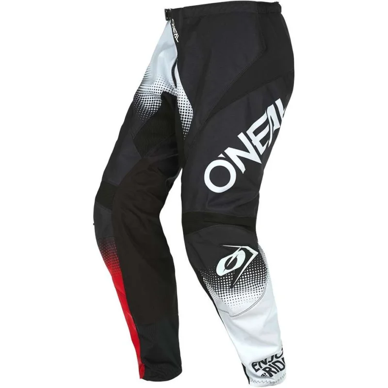 Reso Gratuito Cross Enduro O'neal Element Pant V.22 Racewear Pants Black White Red