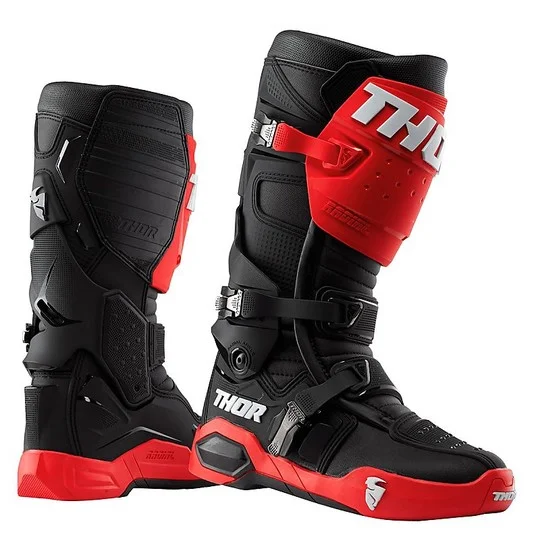 Cross Enduro Thor Radial New Motorcycle Boots Black red Più Venduto