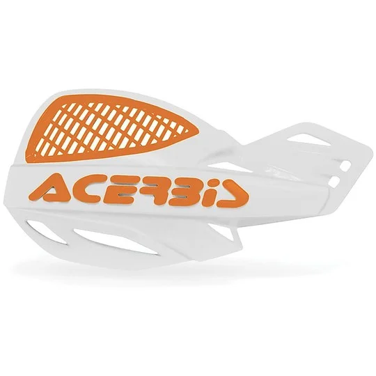 Ultimissimo Modello Cross Enduro Universal hand guards Acerbis Mx Uniko Vented White Orange