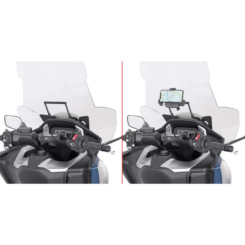 Crosspiece to be mounted behind the windshield to install S902A, S920M, S920L, S95KIT and Givi FB1186 GPS-smartphone holder For HONDA Forza 750 (21 > 24) Compra Online
