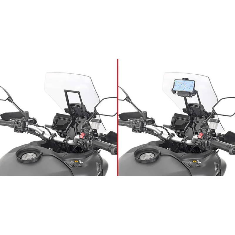 Prezzo Scontato Crosspiece to be mounted behind the windshield to install S902A, S920M, S920L, S95KIT and GPS-smartphone holder Givi FB2159 For YAMAHA Tracer 9 / Tracer 9 GT (21 > 24)