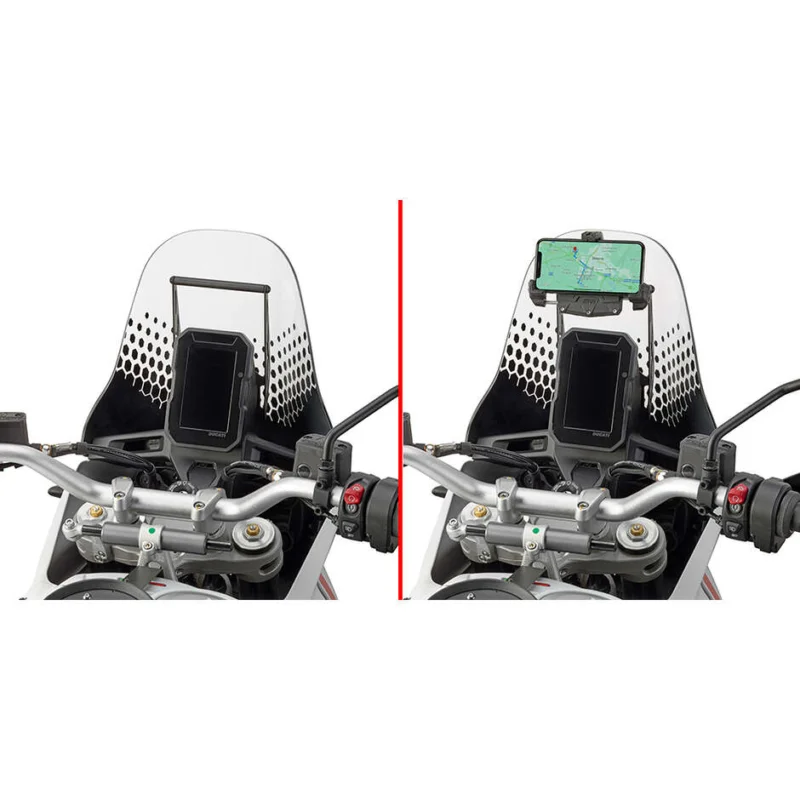 Offerta Speciale Crosspiece to be mounted behind the windshield to install S902A, S920M, S920L, S95KIT and GPS-smartphone holder Givi FB7414 For DUCATI Desert X 937 (22 > 25)