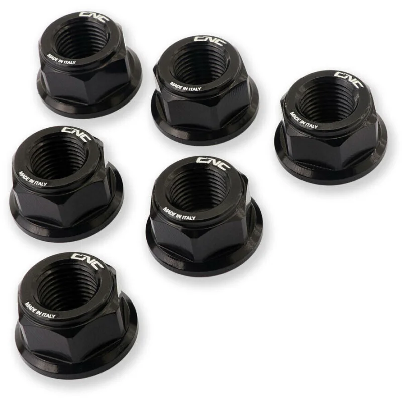 Crown nuts DA387 M10x1.25 CNC Racing Black Super Prezzo