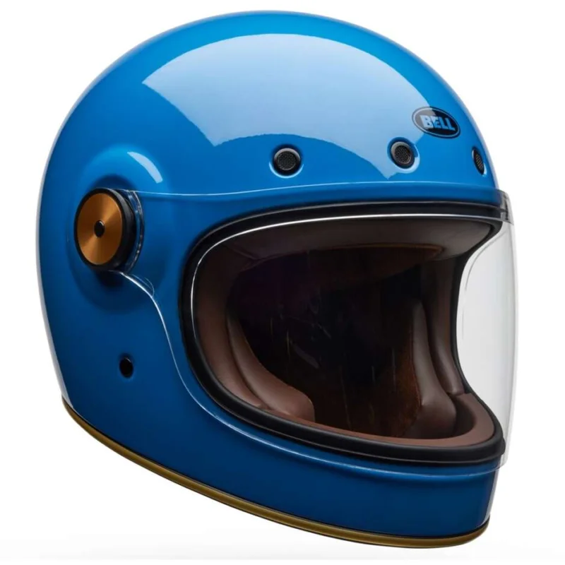 Scelto Dai Clienti Custom Bell BULLITT GT Full Face Motorcycle Helmet Vintage Blue