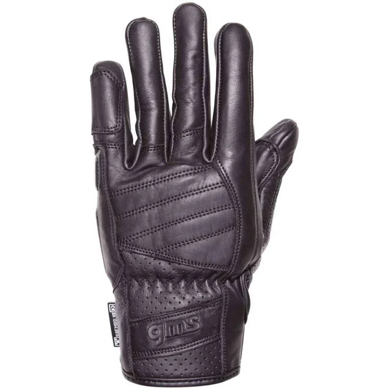 Custom Gms FLORIDA Black Leather Motorcycle Gloves Direttamente Dal Produttore