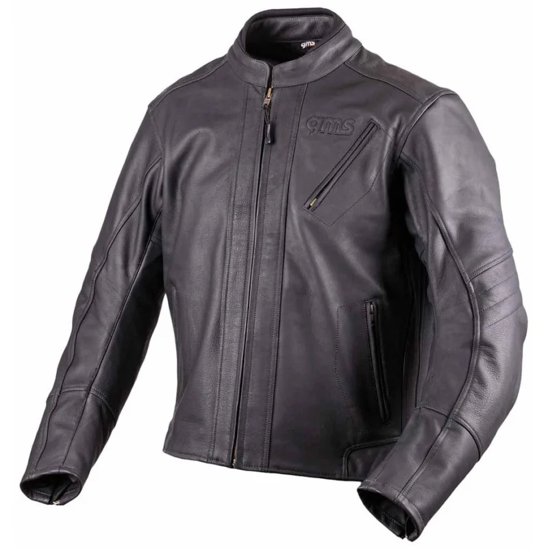 Subito Disponibile Custom Gms PANTHER Black Leather Motorcycle Jacket