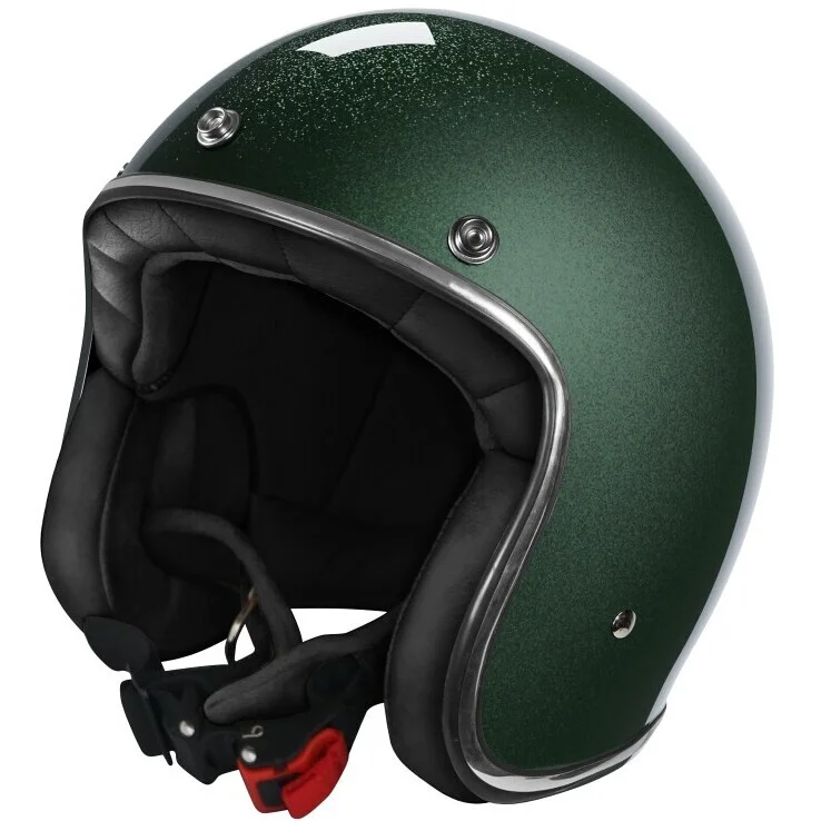 Nuovo Arrivo Custom Jet Stormer Motorcycle Helmet QUARTZ GLITTER Glossy Green
