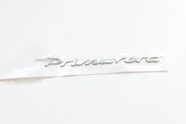 Prezzo Conveniente 1B000942 - TARGHETTA LATERALE ''PRIMAVERA'' ORIGINALE PER VESPA