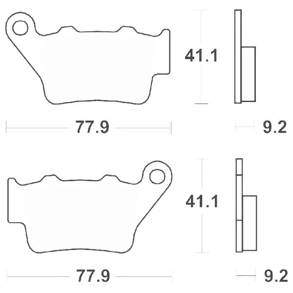 6566753 - COPPIA PASTIGLIE FRENO RACING SBS 675 RSI (SINTERIZZATA) OFFROAD KTM-BMW Ultimissimo Modello