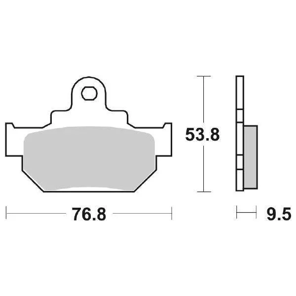 6565820 - SERIE PASTIGLIE ANTERIORI FRENO SBS582HF DR 600 S-R Solo Oggi