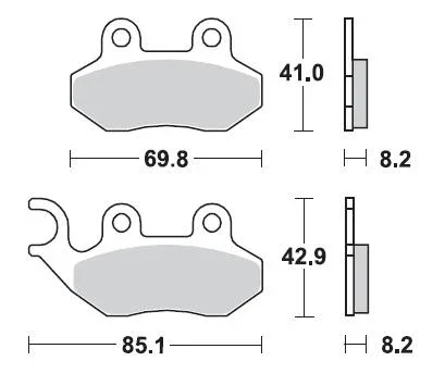 796SM1 - SERIE PASTIGLIE FRENO ANTERIORI BRAKING SYM JET SPORT X50 2006-2009 Ordina Subito