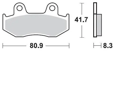 887SM1 - SERIE PASTIGLIE FRENO POSTERIORE BRAKING BURGMAN 400 2003-2004 Subito Disponibile