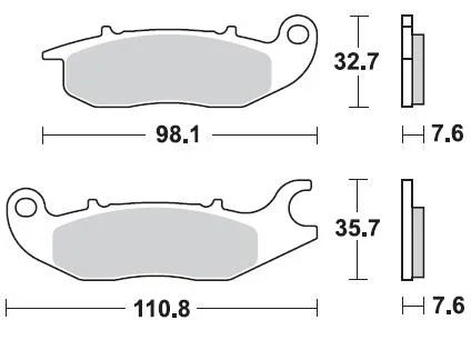 Bestseller 902SM1 - SERIE PASTIGLIE FRENO ANTERIORI BRAKING HONDA CBF 125 2009-2012