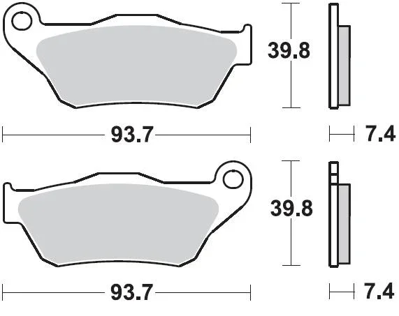 Bestseller 926SM1 - SERIE PASTIGLIE FRENO POSTERIORE BRAKING X-MAX 250 2005-2009