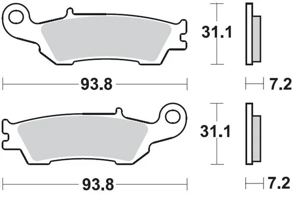 929CM46 - PASTIGLIE FRENO ANTERIORI YZ F 250CC 2015-2018 Compra Adesso