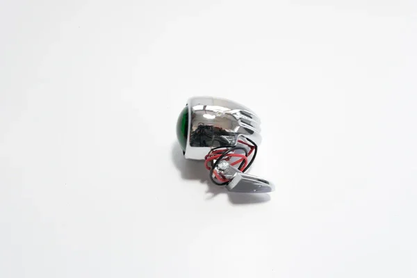 D20002540 - FANALE VERDE CROMATO IN PLASTICA MOTO CUSTOM Sconto
