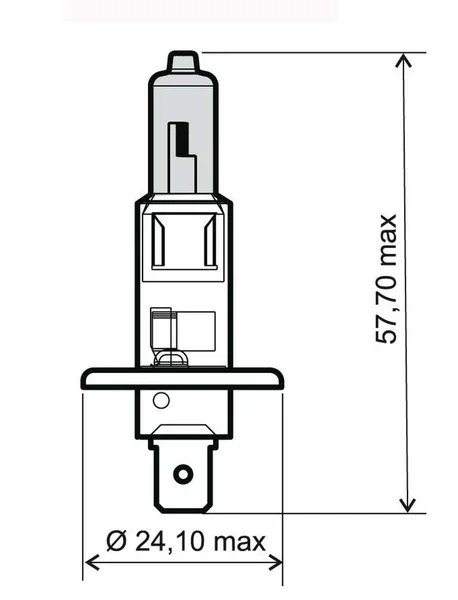 Ultima Occasione 246510035 - Lampadina bianca H1 12V 55W