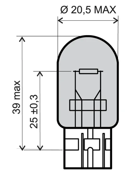 246510385 - LAMPADINA BIANCA 12V 21W T20 Ultime Pezzi