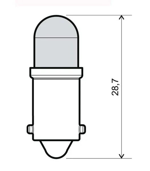 Offerta Limitata 246510550 - COPPIA LAMPADINE LED BLU 12V BA9S
