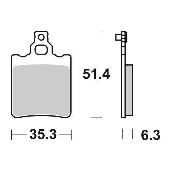 6565740 - SERIE PASTIGLIE FRENO SBS574HF AF1 50 Più Venduto