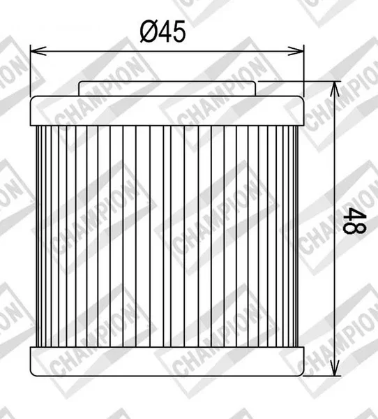 Popolare 100609225 - FILTRO OLIO CHAMPION COF054 HUSQVARNA TE 410/SM/TC