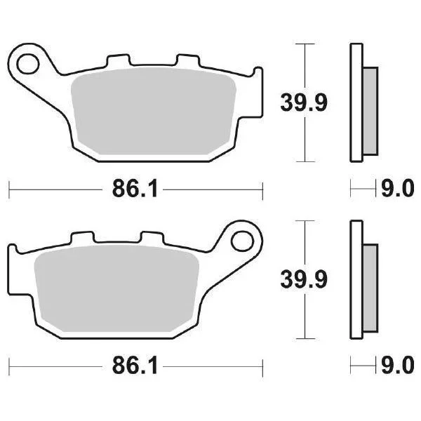 6568816 - SERIE PASTIGLIE FRENO SBS881LS CBR R 300 Ordina Subito