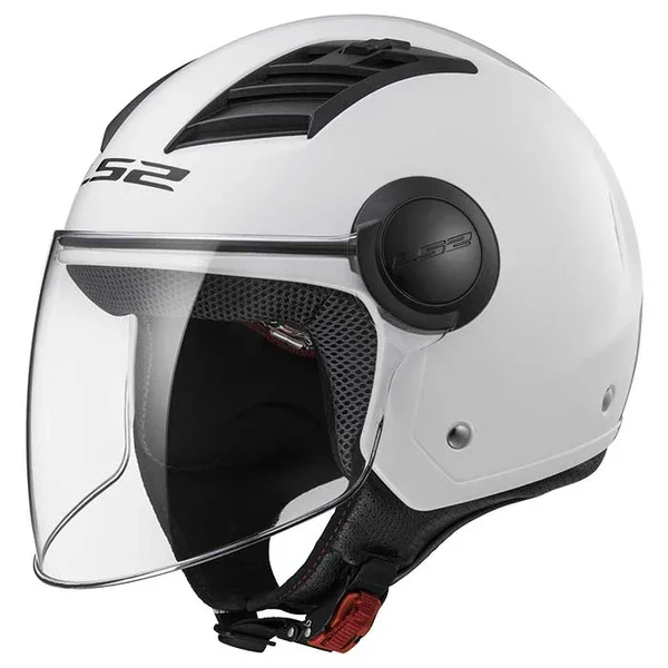 305625002XS - CASCO JET LS2 OF562 AIRFLOW WHITE GLOSS LONG TAGLIA XS Prezzo Scontato