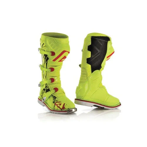 0021596443044 - STIVALE CROSS ACERBIS X-PRO V. BOOTS GIALLO FLUO/NERO -TAGLIA:44- Nuovo Arrivo
