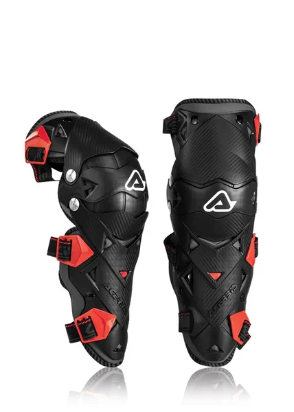 0021608323 - GINOCCHIERA CROSS ACERBIS IMPACT EVO 3.0 - NERO/ROSSO Occasione