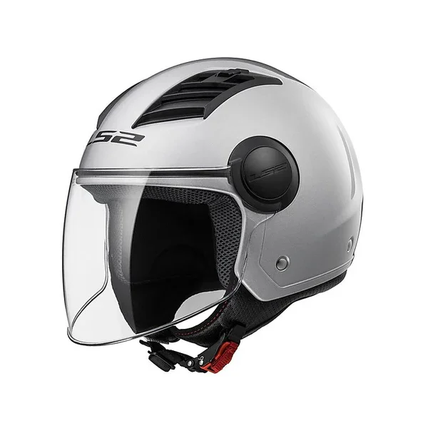 305625004XXL - CASCO LS2 JET OF562 AIRFLOW GLOSS SILVER LONG TAGLIA XXL Professionale