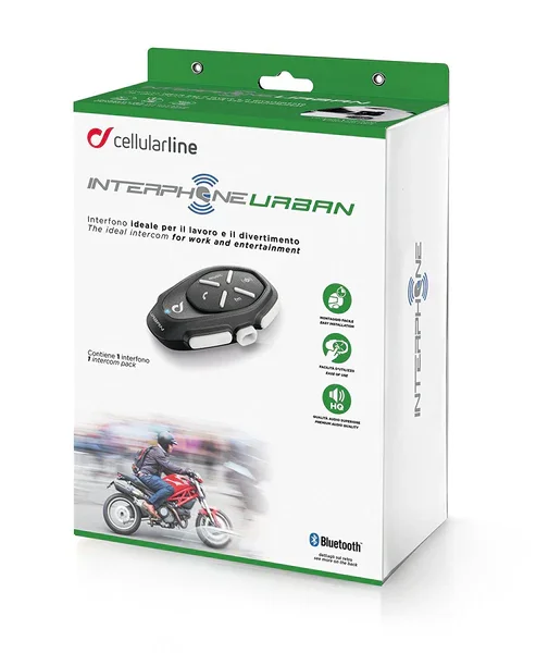 INTERPHOURBAN - INTERPHONE URBAN SINGLE PACK -CELLULARLINE- PER MOTO E SCOOTER Acquista Ora