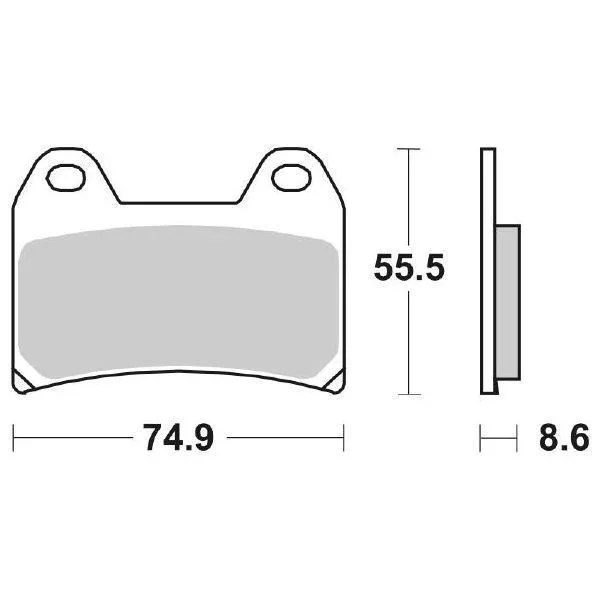 6567065 - SERIE PASTIGLIE FRENO ANTERIORI SBS706HS V7-V11 Compra Online