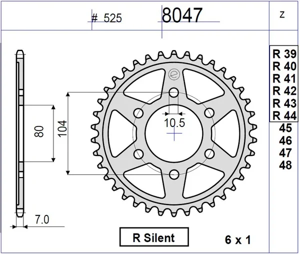 368047R43 - CORONA PROF. KAWASAKI ZX 600 R Di Tendenza