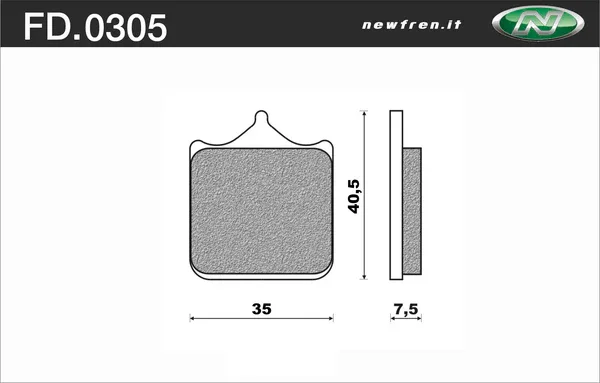 Prezzo Conveniente FERFD0305S2 - PASTIGLIE FRENO ANTERIORI SINTERIZZATE (4PZ)NEWFREN RSV 1000 MILLE NERA 2004 - 2008-TUONO 1000-CAGIVA RAPTOR 1000 DAL 2003>