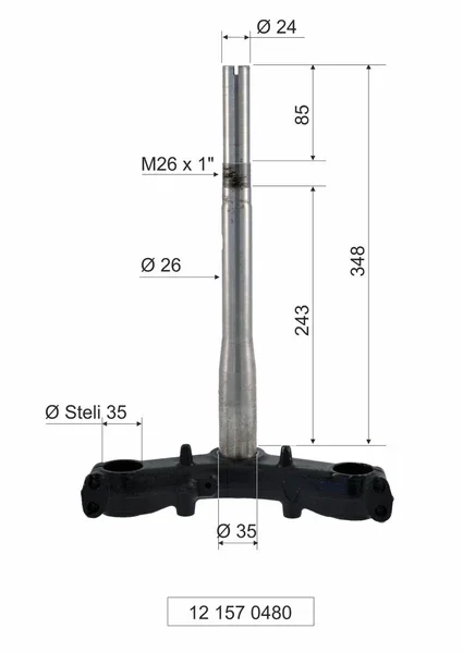 Direttamente Dal Produttore 121570480 - Testa forcella Honda Sh 300cc 2007>