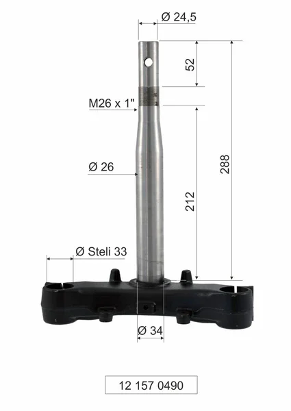 Vendita Finale 121570490 - TESTA FORCELLA -RMS-HONDA SH 125 IE