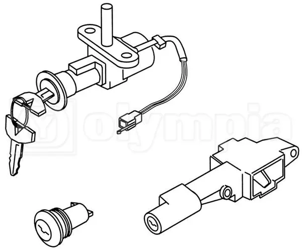 Must-Have 55630 - KIT SERRATURE AVVIAMENTO MALAGUTI F12 50CC CODICE OLYMPIA 55630