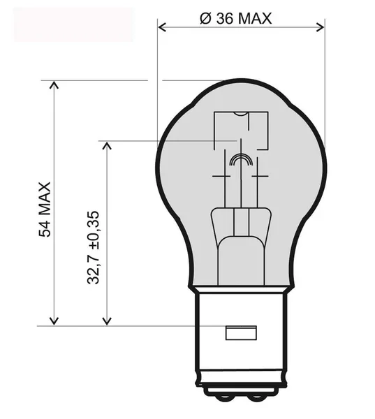 Prezzo Conveniente 246510315 - Lampadina bianca 12V 35/35W ba20d