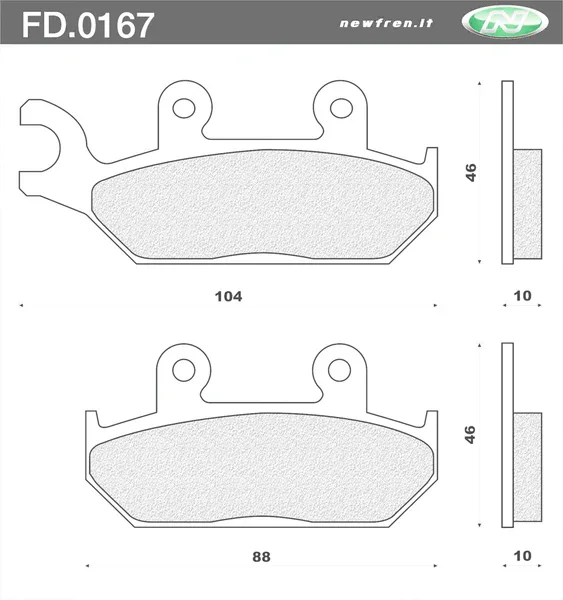 Esclusivo FERFD0167 - PASTIGLIE FRENO