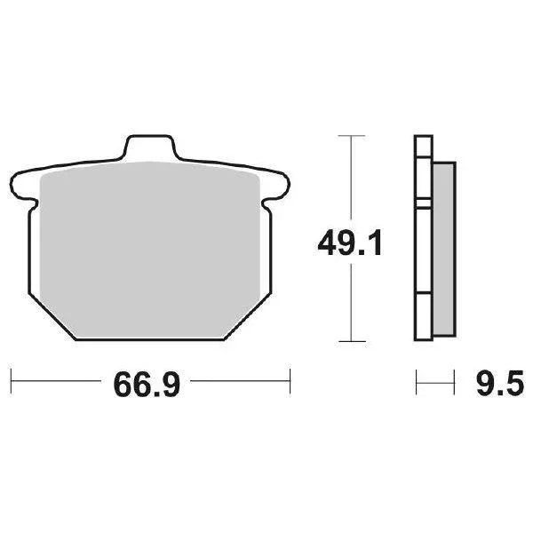 6565170 - SERIE PASTIGLIE FRENO ANTERIORE SBS517HF PER CX-CB-GL Prezzo Basso