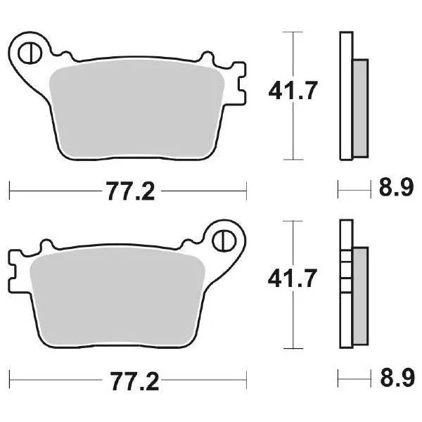 Super Prezzo 6568346 - SERIE PASTIGLIE FRENO POSTERIORE SBS834LS GSX RR 1000 2017
