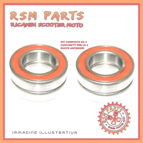 Offerta Speciale Kit 4 cuscinetti mozzo ruote anteriori V.T. MICROCAR