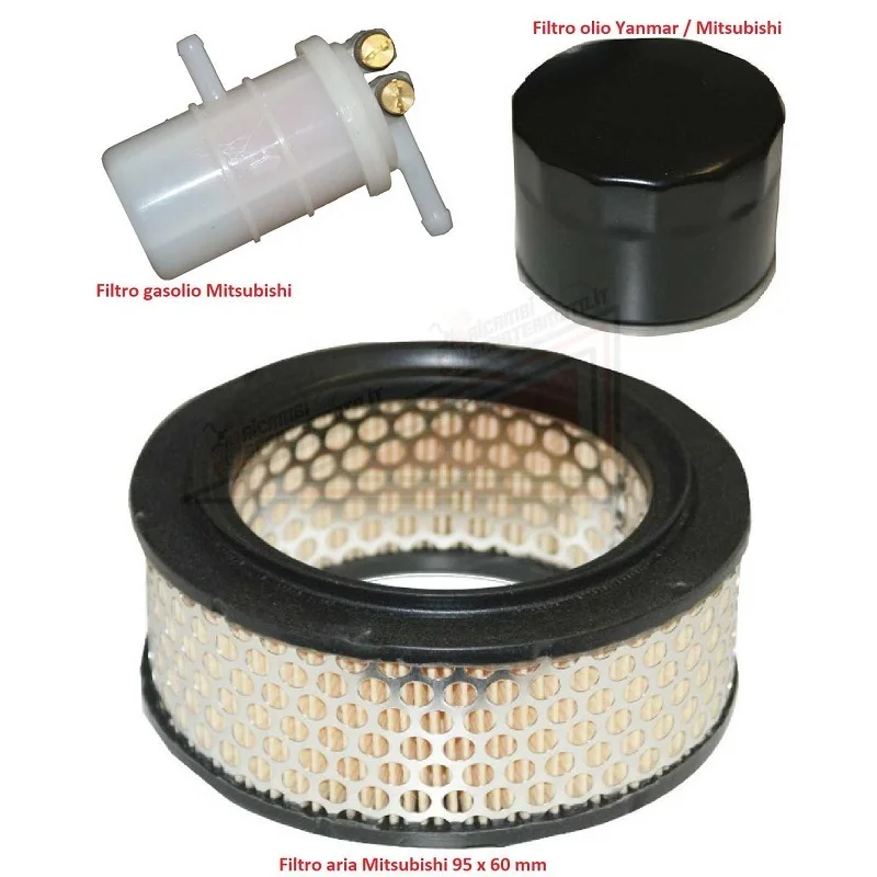 Kit filtro aria olio gasolio MITSUBISHI CASALINI IDEA PICK UP M10 M12 Compra Oggi Stesso