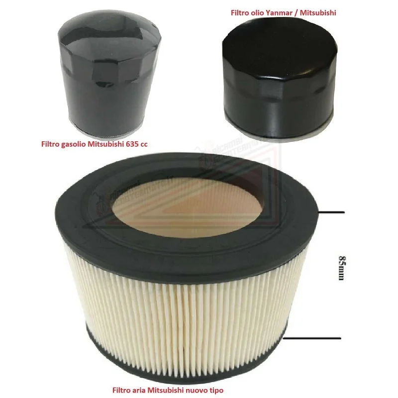 Kit filtro aria olio gasolio MITSUBISHI CASALINI M14 M16 seconda serie Vendita Finale