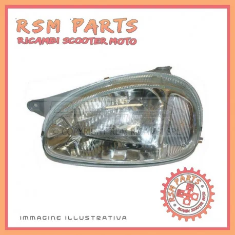 Faro anteriore sinistro vetro liscio MICROCAR VIRGO I II CASALINI YDEA Esclusivo