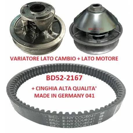 Kit variatore motore cambio e cinghia 041 JDM SIMPA ABACA ALOES YANMAR Offerta Speciale