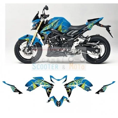 Kit Decalco Grafiche Adesivi Blu Giallo Suzuki Gsx R 750 (2008-2016) Compra Adesso