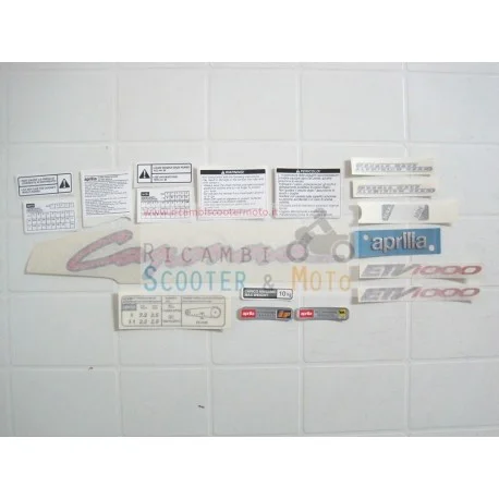 Serie Decalco Adesivi Originale Aprilia Etv 1000 Caponord 01-03 Offerta Lampo