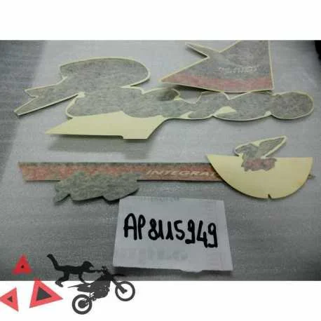Serie Decalco Aprilia Pegaso Nero-Viola 125 1992 Spedizione Gratuita