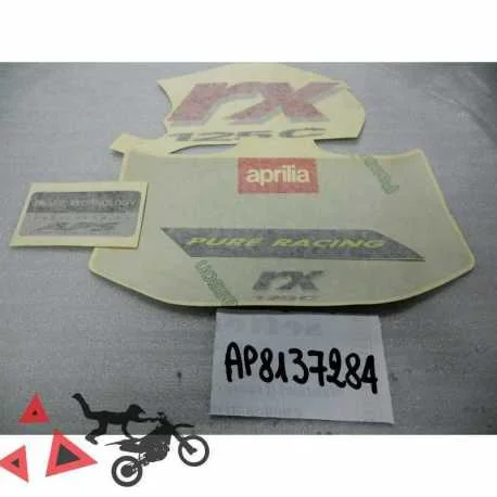 Non Perdere Serie Decalco Aprilia Rx Giallo-Prugna 125 1993